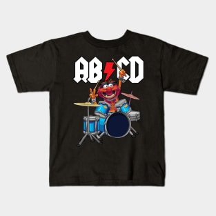 AB-CD Animal Drummer Rocking The Muppets Show Kids T-Shirt